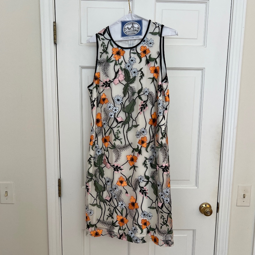 Embroidered cocktail dress